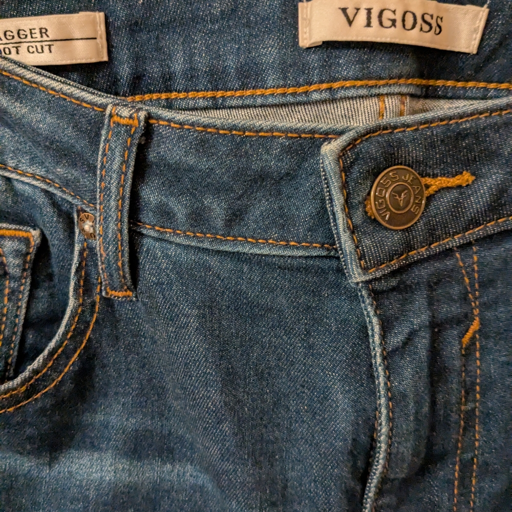 Vigoss Dark Blue Boot Cut Women's Jeans - Picture 3 of 3
